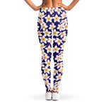 Watercolor Frangipani Flower Print Women's Leggings