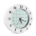 Watercolor French Bulldog Pattern Print Alarm Clock