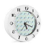 Watercolor French Bulldog Pattern Print Alarm Clock