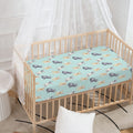 Watercolor French Bulldog Pattern Print Baby Crib Sheet