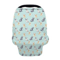 Watercolor French Bulldog Pattern Print Baby Seat Cover