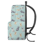 Watercolor French Bulldog Pattern Print Backpack