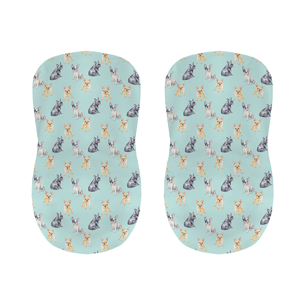 Watercolor French Bulldog Pattern Print Bar Stool Covers