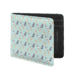 Watercolor French Bulldog Pattern Print Bifold Wallet