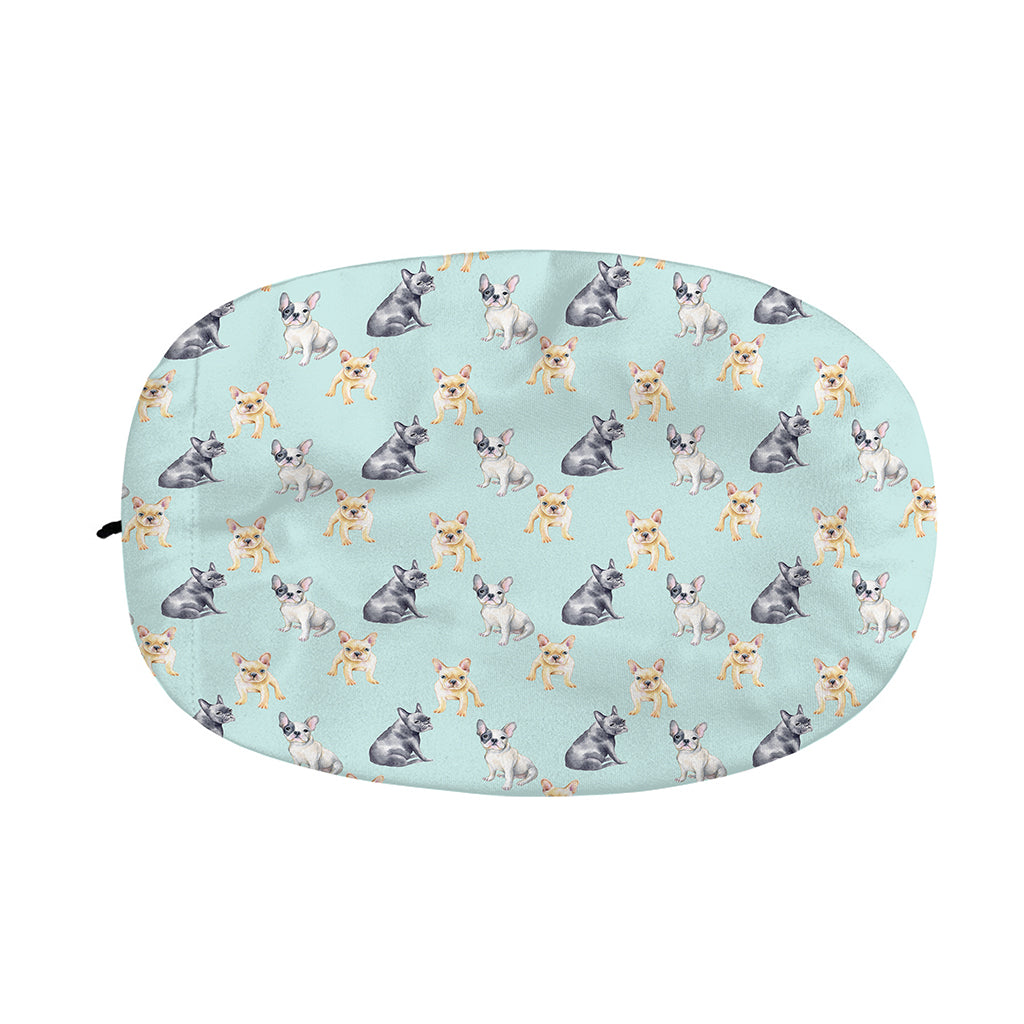 Watercolor French Bulldog Pattern Print Car Side Mirror Covers