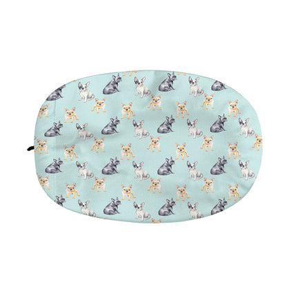 Watercolor French Bulldog Pattern Print Car Side Mirror Covers