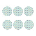 Watercolor French Bulldog Pattern Print Coaster Set