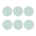 Watercolor French Bulldog Pattern Print Coaster Set