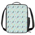Watercolor French Bulldog Pattern Print Crossbody Lunch Bag