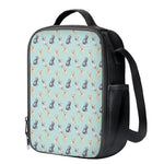 Watercolor French Bulldog Pattern Print Crossbody Lunch Bag