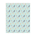 Watercolor French Bulldog Pattern Print Curtain