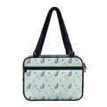 Watercolor French Bulldog Pattern Print Double Strap Bible Bag