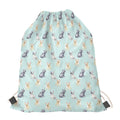 Watercolor French Bulldog Pattern Print Drawstring Bag