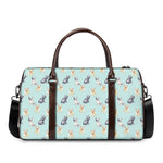 Watercolor French Bulldog Pattern Print Duffle Bag