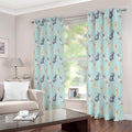 Watercolor French Bulldog Pattern Print Extra Wide Grommet Curtains