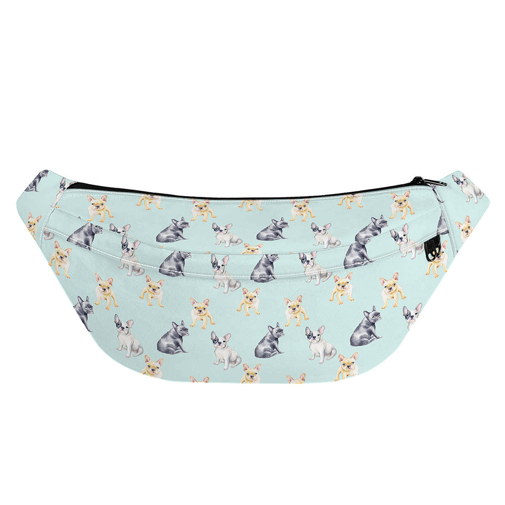 Watercolor French Bulldog Pattern Print Fanny Pack