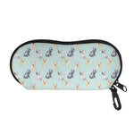 Watercolor French Bulldog Pattern Print Glasses Case