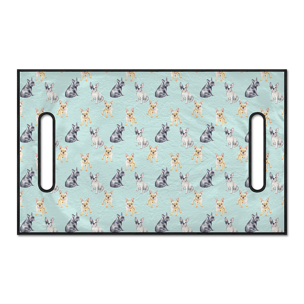 Watercolor French Bulldog Pattern Print Golf Cart Seat Cover