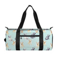 Watercolor French Bulldog Pattern Print Gym Bag