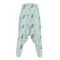 Watercolor French Bulldog Pattern Print Hammer Pants