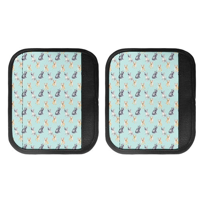 Watercolor French Bulldog Pattern Print Handle Covers