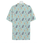 Watercolor French Bulldog Pattern Print Hawaiian Shirt