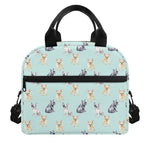 Watercolor French Bulldog Pattern Print Insulated Lunch Bag