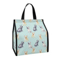 Watercolor French Bulldog Pattern Print Insulated Lunch Tote