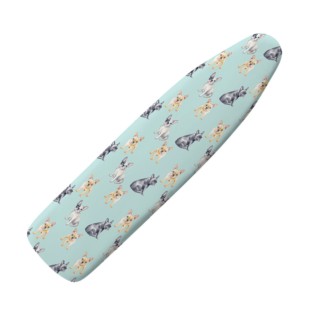 Watercolor French Bulldog Pattern Print Ironing Board Cover