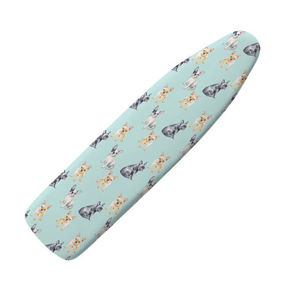 Watercolor French Bulldog Pattern Print Ironing Board Cover