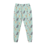 Watercolor French Bulldog Pattern Print Jogger Pants