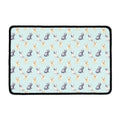 Watercolor French Bulldog Pattern Print Kitchen Mat