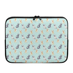 Watercolor French Bulldog Pattern Print Laptop Sleeve