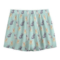 Watercolor French Bulldog Pattern Print Mesh Shorts