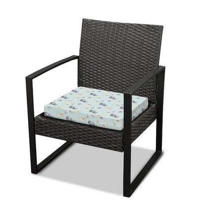 Watercolor French Bulldog Pattern Print Outdoor Seat Cushion Cover