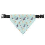 Watercolor French Bulldog Pattern Print Over The Collar Dog Bandana