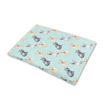 Watercolor French Bulldog Pattern Print Pet Cooling Mat Cover