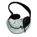 Watercolor French Bulldog Pattern Print Pet Sling Carrier