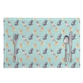 Watercolor French Bulldog Pattern Print Placemat