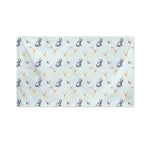 Watercolor French Bulldog Pattern Print Polyester Flag