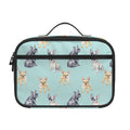 Watercolor French Bulldog Pattern Print Portable Lunch Bag