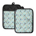 Watercolor French Bulldog Pattern Print Pot Holders With Pocket