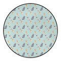 Watercolor French Bulldog Pattern Print Round Floor Mat