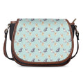 Watercolor French Bulldog Pattern Print Saddle Bag