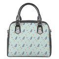 Watercolor French Bulldog Pattern Print Shoulder Handbag