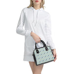 Watercolor French Bulldog Pattern Print Shoulder Handbag