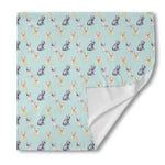 Watercolor French Bulldog Pattern Print Silk Bandana