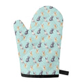 Watercolor French Bulldog Pattern Print Single Oven Mitt
