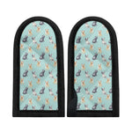 Watercolor French Bulldog Pattern Print Skillet Handle Cover