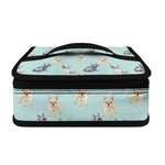 Watercolor French Bulldog Pattern Print Small Lunch Bag